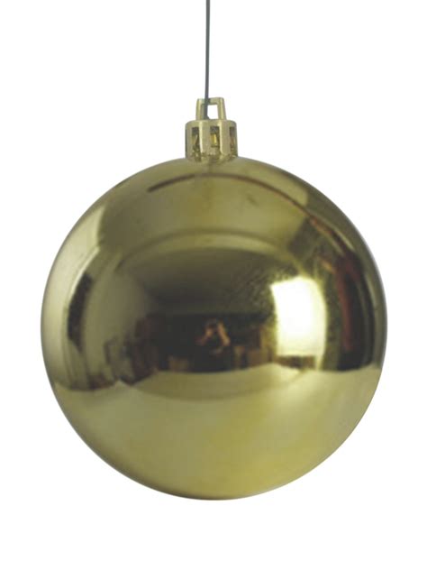 Christmas Ball 50mm Glossy Gold Artificial Xmas Tree Warehouse