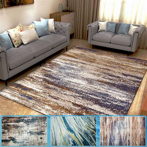 Nk Home Abstract Area Rug Geometric Modern Area Rug Neutral Color