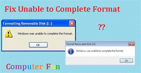 On the ready to reset your pc screen, click reset. Computer Fun ©: Fix Windows Unable to Complete Format