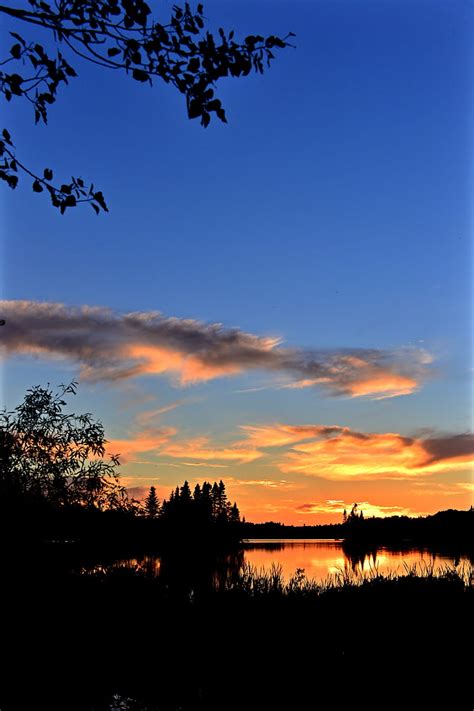 Lake Sunset Dark Landscape Twilight Hd Phone Wallpaper Peakpx