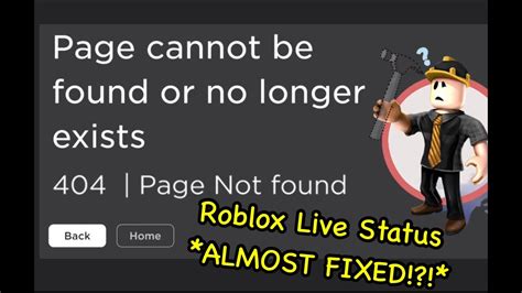 Roblox Status Livealmost Fixed Roblox Outage Status Live Youtube