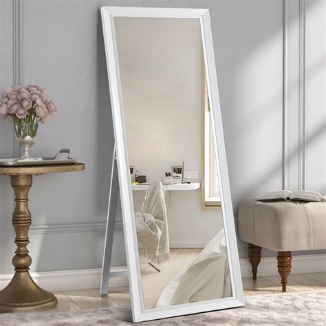 Full Length Mirror Floor Mirror With Standing Holder Wall Mounted Mirror Hanging Horizontally