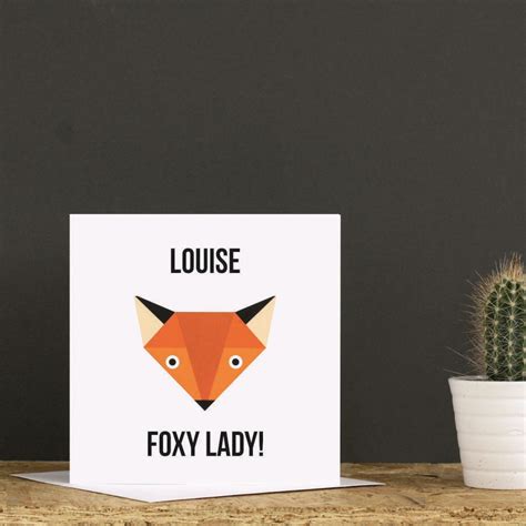 Ey Up Foxy Anniversary Card By Jollysmith