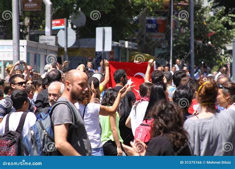 Istanbul June Gezi Park Public Protest Against The Government