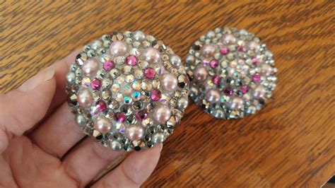 Gray Light Pink And Pearls Burlesque Pasties Nipple Tassels Etsy Canada