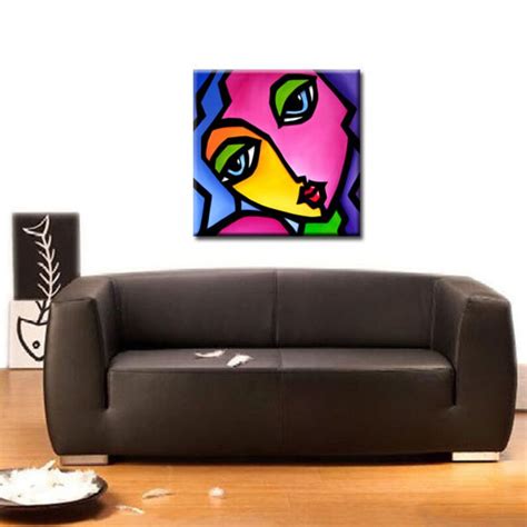 Abstract Painting Modern Pop Art Contemporary Portrait Face By