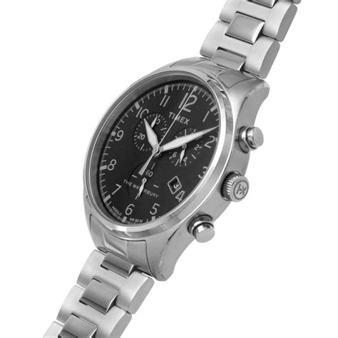 Timex Chronograph Waterbury Mens Watch TW2T70300 Black WatchShop