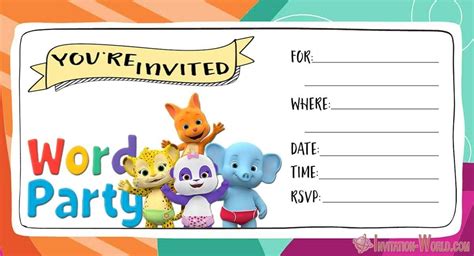 Word Party Invitation Templates Free