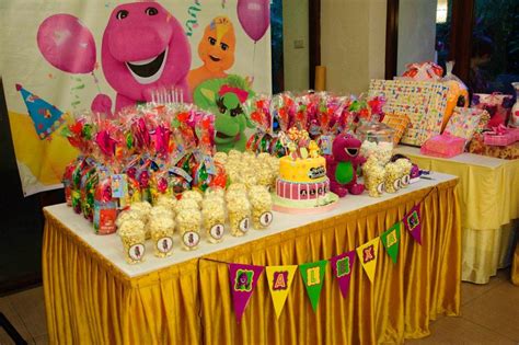 Barney Themed Party Ideas Barney Birthday Party Girl Bday Party