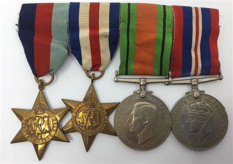 Ww2 British 1939 45 Star France And Germany Star Defence Medal And