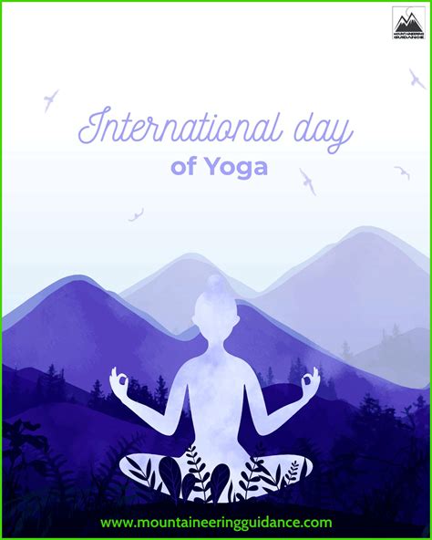 The International Day Of Yoga Poster With A Woman Doing Yoga In Front