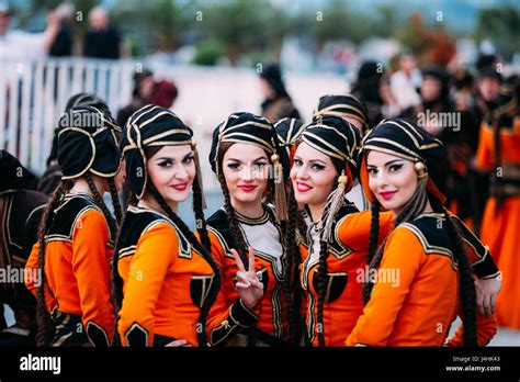 Georgian People In National Costumes Hi Res Stock Photography And
