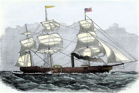 First Atlantic Crossing By Steamship 1819 Print 5886647 Cards
