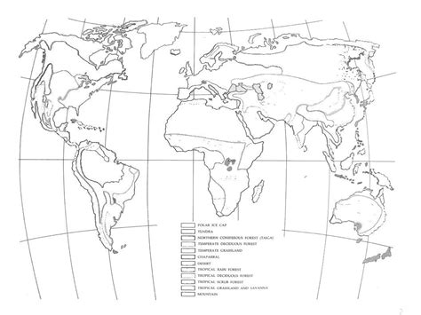 World Biome Map Coloring Worksheet Worksheets For Home Learning