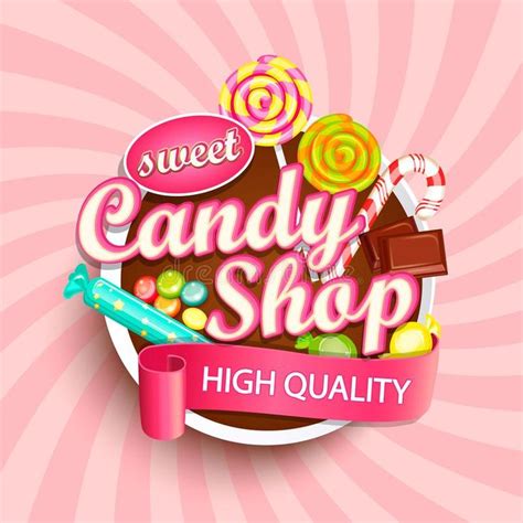 Candy Shop Logo Label Or Emblem Candy Shop Logo Label Or Emblem For