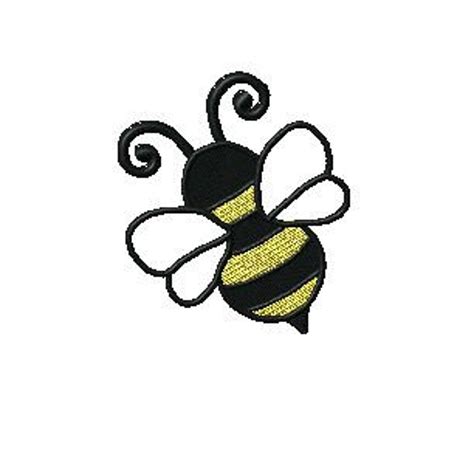 Simple Machine Embroidery Bee Design Etsy