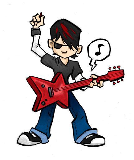 Rockin Kid Rock N The Rock Rock And Roll Male Cartoon Characters