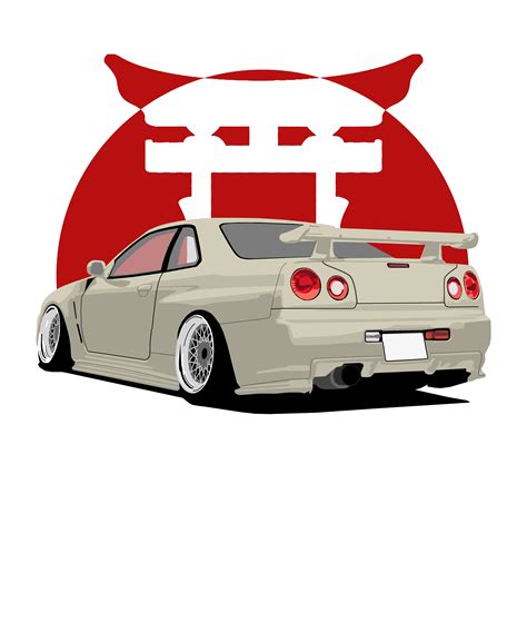 jdm nissan skyline gtr r34 race day by dosedope classic japanese cars best jdm cars jdm