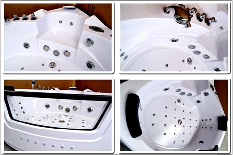 2 Person Indoor Hydrotherapy Whirlpool Jetted Massage Bathtub Bath Tub