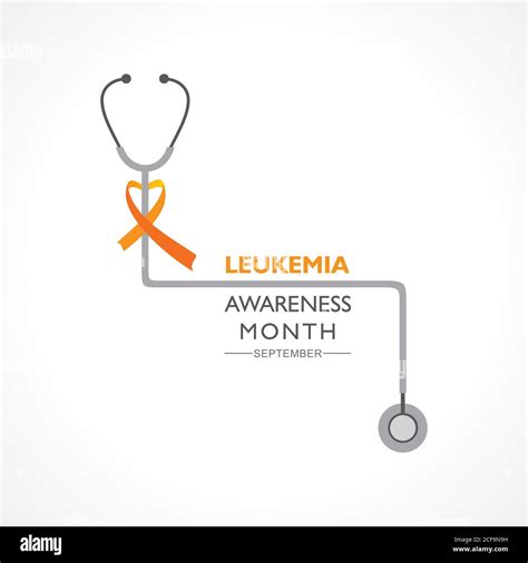 Vector Illustration Of Leukemia Awareness Month With Orange Colored