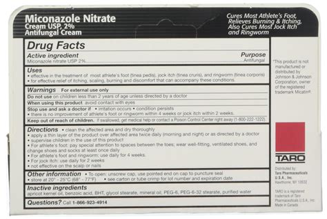 Miconazole Nitrate 2 Antifungal Cream 1 Oz Outfitocean Australia