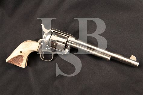 Colt Model 1873 Saa Saa 2nd Generation Smokeless Stag Horn Grips