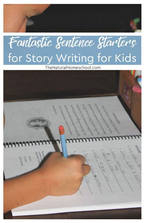 The Most Fantastic Sentence Starters For Story Writing With Kids The