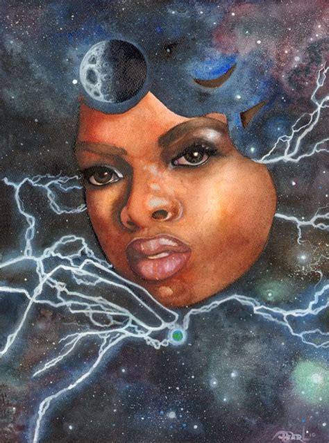 African Moon Goddess Starry Sky Art Goddess Artwork Sky Art Art