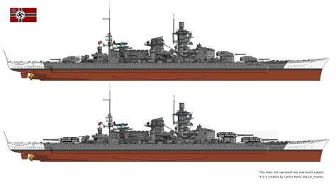Schlachtschiffe Bismarck Tirpitz Gneisenau Und Scharnhorst Ideen