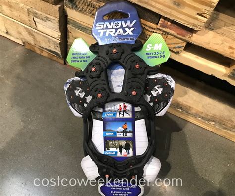 Yaktrax Snowtrax Traction Footwear Costco Weekender