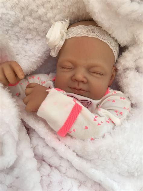 Reborn Baby Doll Girl Amber Big Newborn 22 Size Rooted