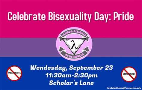 Lambda Raises Awareness With Celebrate Bisexuality Day The Prodigy