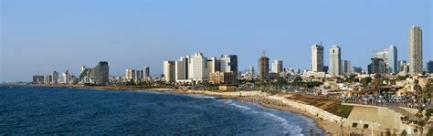 Tel aviv, israel skyline on the mediterranean. Tel aviv panorama | Tel Aviv Skyline. Took this shot in ...