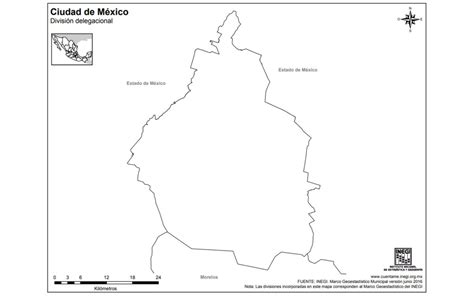 Mapa De La Ciudad De México Cdmx área Metropolitana México Desconocido