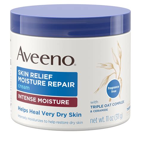 Aveeno Skin Relief Intense Moisturizing Cream Extra Dry Skin 11 Oz