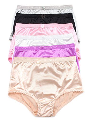 barbra s 6 pack full coverage women s brief panties satin brief medium buy online in uae