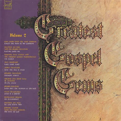 Greatest Gospel Gems Volume 2 1971 Vinyl Discogs