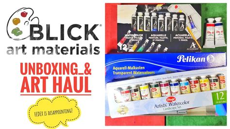 My Blick Art Materials Experience And Unboxing Youtube
