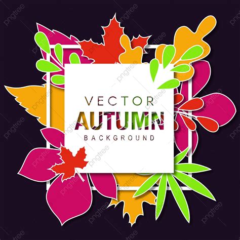 Elegant Vector Autumn Background Autumn Environment
