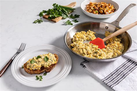 Herb Scrambled Eggs With Ricotta Le Creuset Official Site