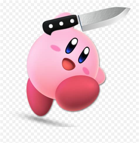 Kirby Knife Freetoedit Kirby With A Knife Transparent Emojipig Knife