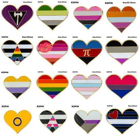 Aromantic Pride Flag Gender Fluid Pirde Demisexual Pride Heart Shape