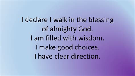 I Declare I Walk In The Blessing Of Almighty God God Almighty
