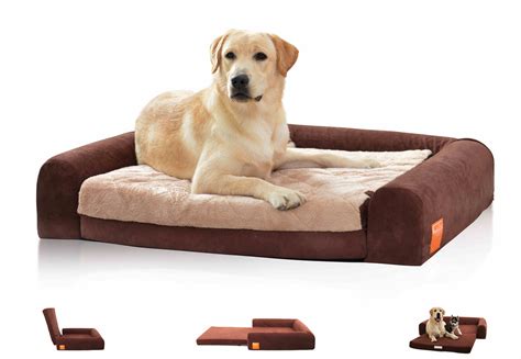 Laifug 50x36x10 Dog Bed Orthopedic Memory Foam Folding Sofa Pet Bed