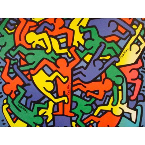 Keith Haring 1986 Pop Art Graffiti Lithograph Chairish