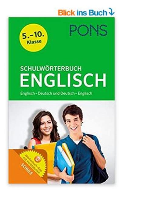 pons schulwörterbuch englisch englisch deutsch deutsch englisch mit dem relevanten wortschatz