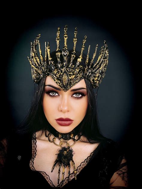 Evil Queen Devil Crown Dark Fairy Crown Witch Crown Gothic Etsy
