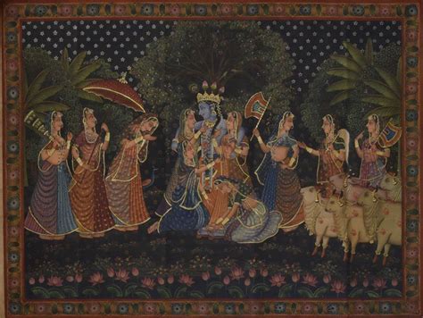 Krishna Raas Leela Pichwai Art Painting By Artisan Art Painting