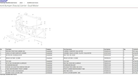 Tesla Model S 2016 Workshop Manual Diagram And Parts Catalog