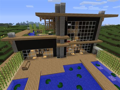 The good news is that even in densely populated urban areas, it is still possible to grow greenery. Japanese Modern on the River Minecraft Map